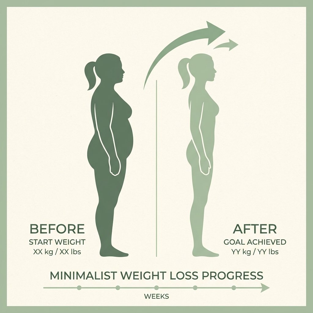 Janvi's weight management progress chart